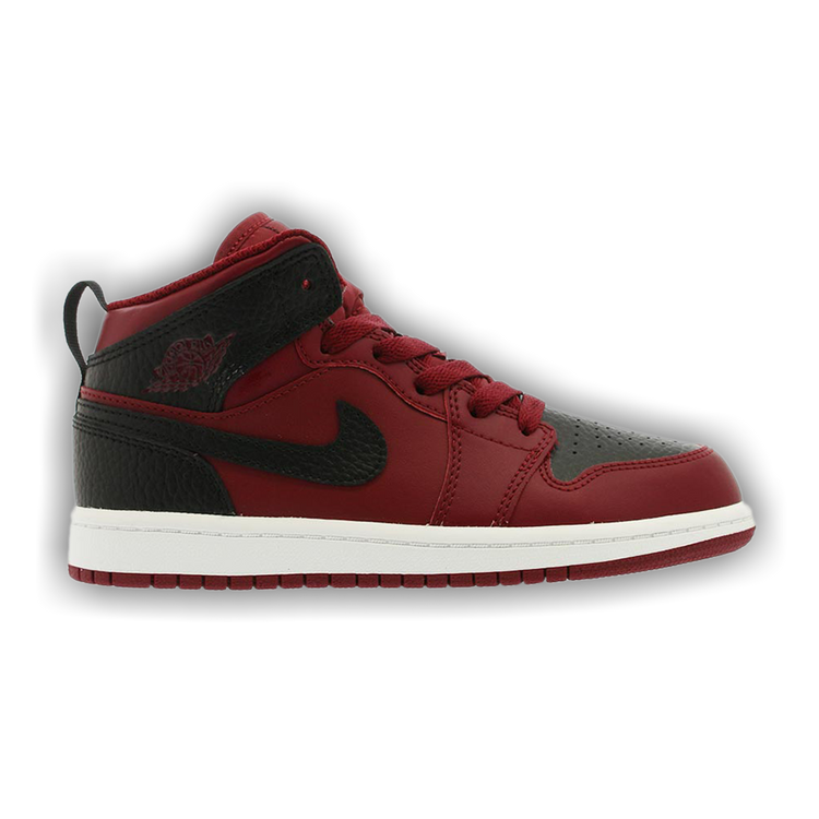 Jordan 1 retro store mid team red black