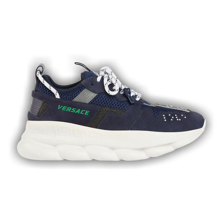 Versace Chain Reaction Sneakers in Blue for Men