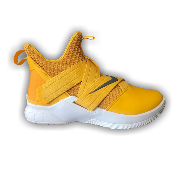 Lebron soldier 12 black sales yellow