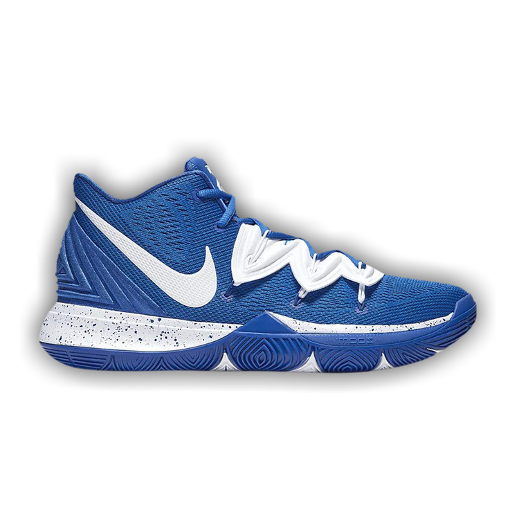 White and blue kyrie 5 cheap