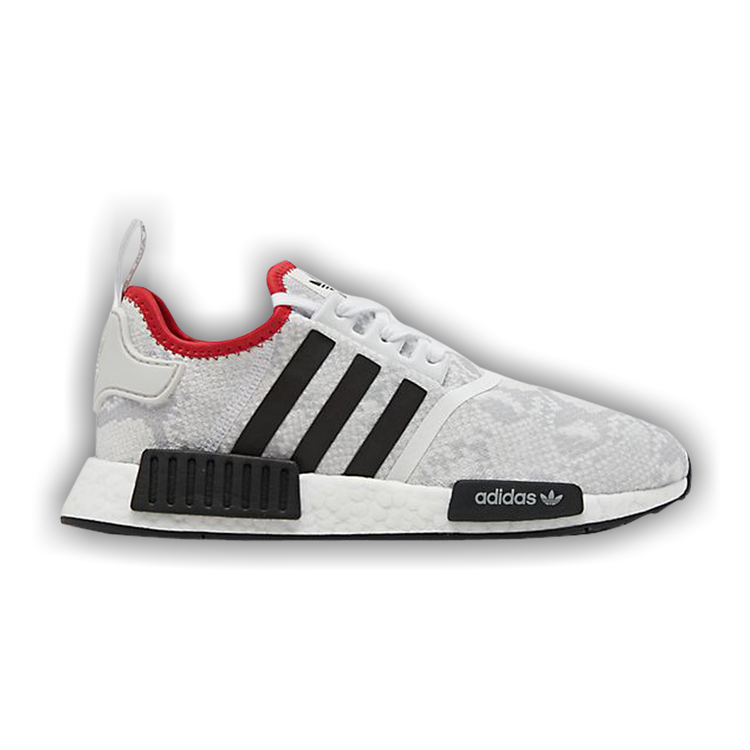 Men's nmd r1 stlt primeknit casual shoes best sale black/white/scarlet