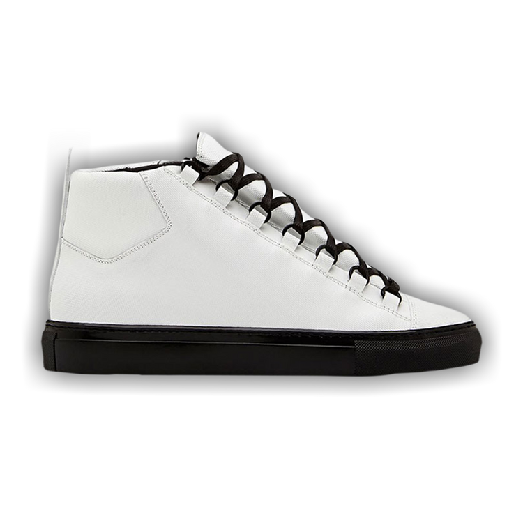 balenciaga arena ホワイト 28.0 Balenciaga - Arena Creased-Leather Sneakers - Men - Off-white