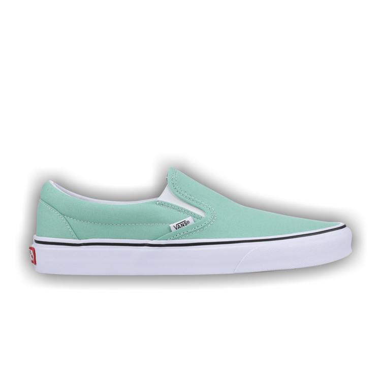 Vans neptune green slip sales on