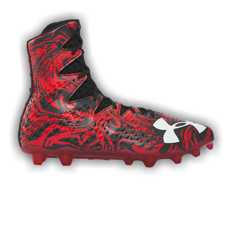 Red and black under armour football cleats outlet