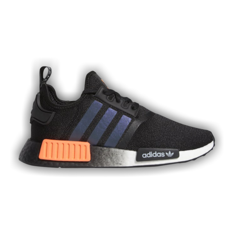 Nmd_r1 shoes core black  solar orange  cloud white 2025