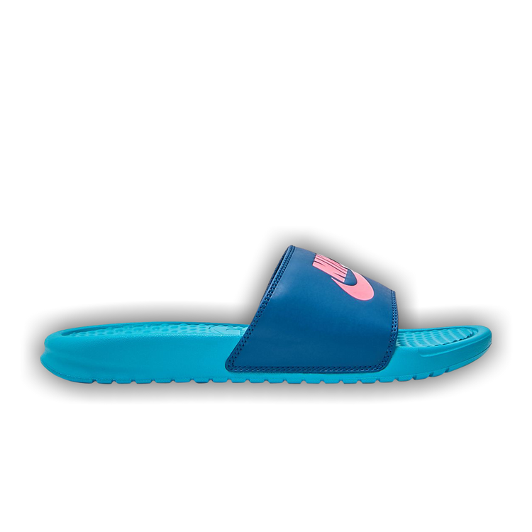 Nike benassi slides blue hotsell