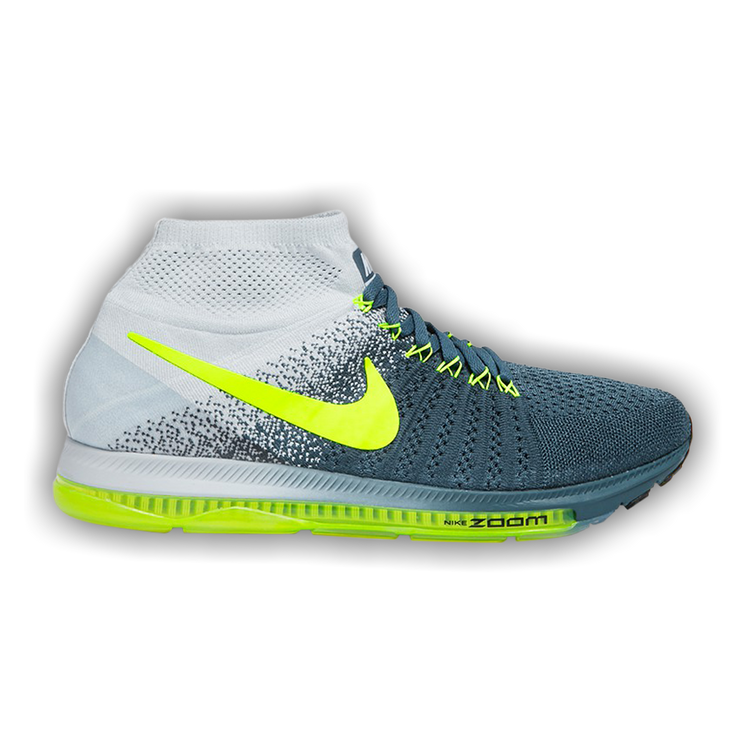Buy Zoom All Out Flyknit Blue Fox Volt 844134 407 GOAT
