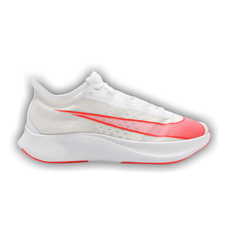 nike zoom fly 3 white laser crimson