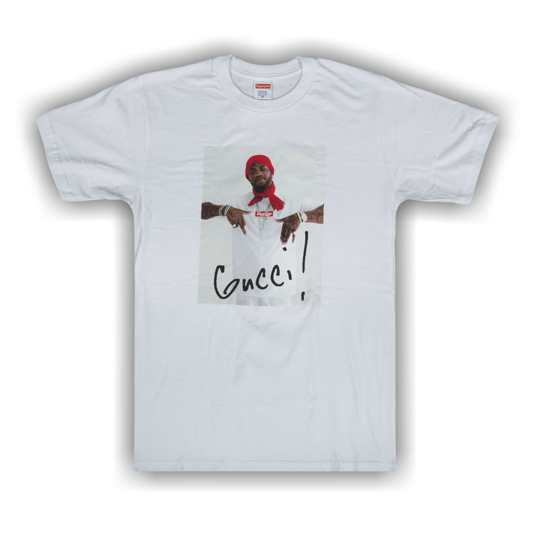 Supreme Gucci Mane T-Shirt 'White' | GOAT