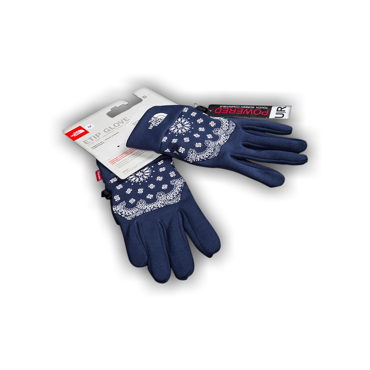 Supreme x The North Face Bandana Etip Gloves 'Navy' | GOAT
