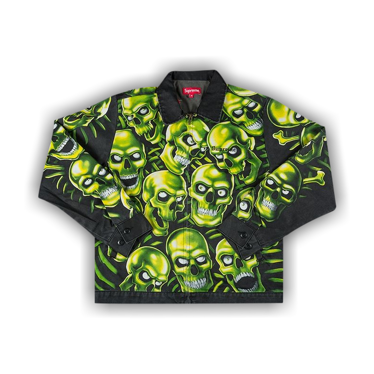 Supreme Skull Pile Work Jacket 'Green 