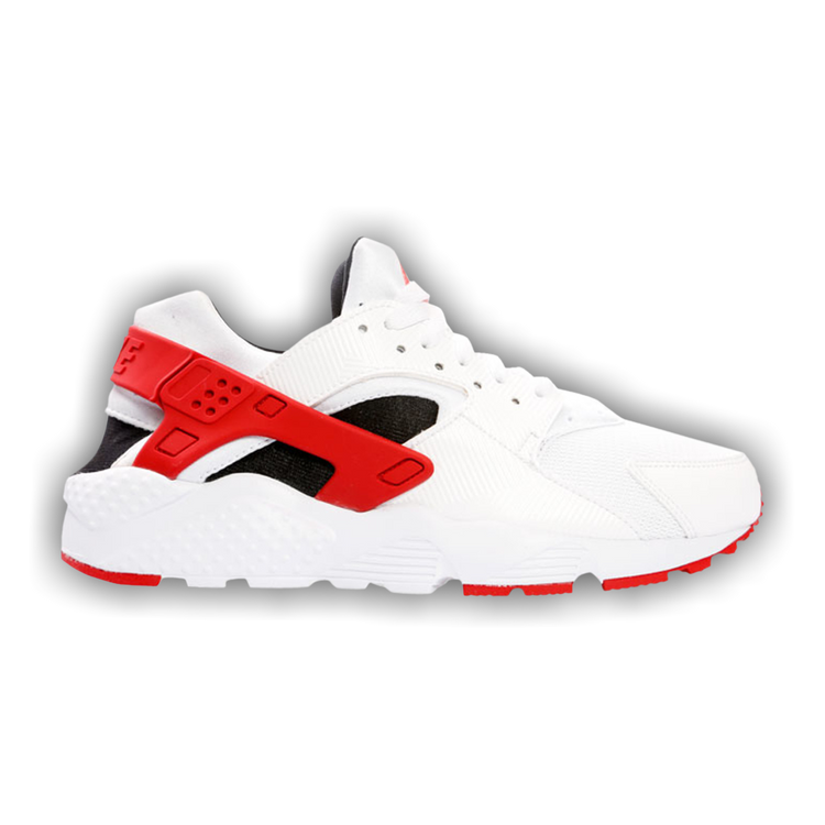 nike huarache white red