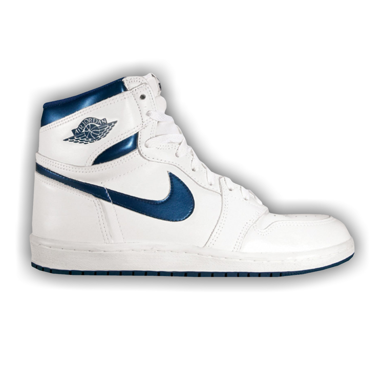 Metallic blue air jordan 1 online