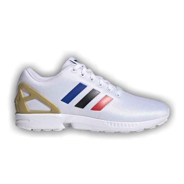 Buy Adidas ZX Flux 'Cloud White Black Royal Red' - FV7918 | GOAT