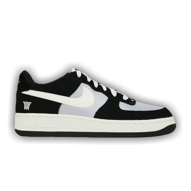 Nike Air Force 1 GS Black/Black/Summit-White 596728-050 Size 6Y 8