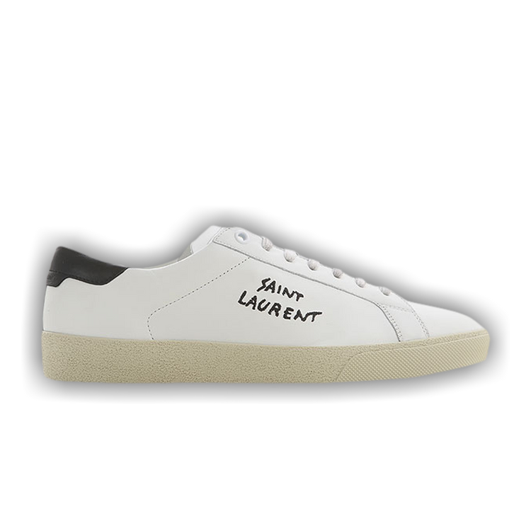 SAINT LAURENT ホヒ スリッホン フラット シュス 【関税込】 Buy Saint Laurent SL-06 Court Leather 'White Black' 2020