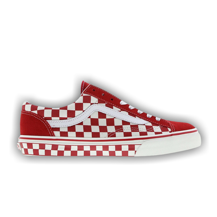 Vans style best sale 36 red checkerboard
