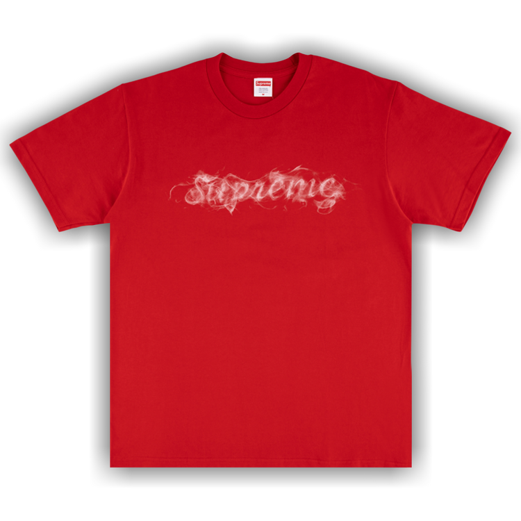 supreme smoke tee red