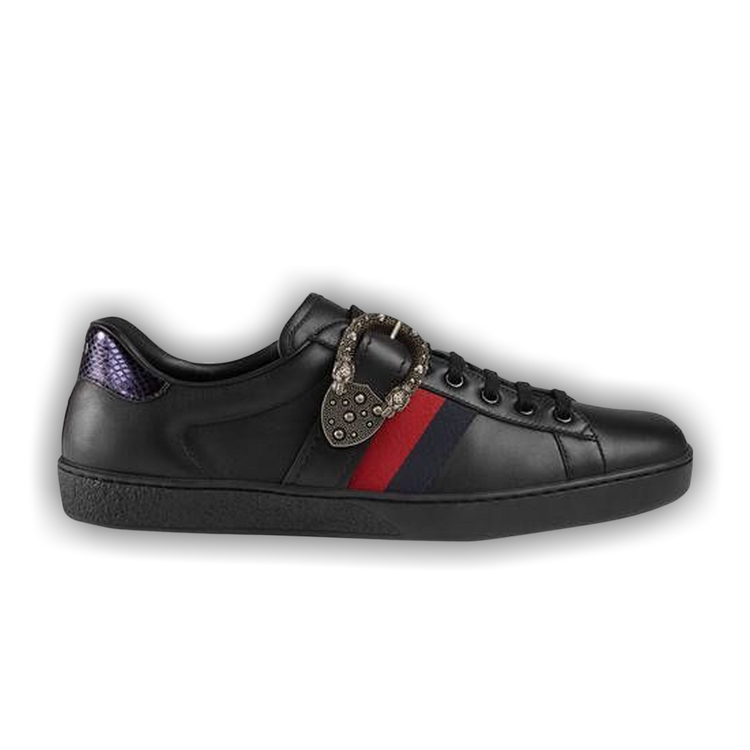 Buy Gucci Ace Low Dionysus Buckle Black 472934 DOPP0 1078 GOAT
