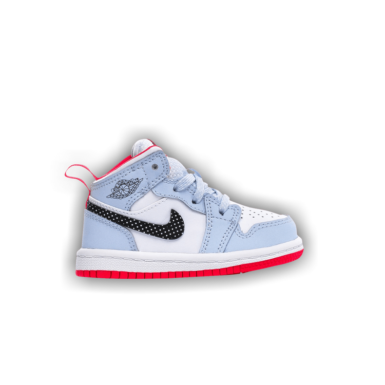 Half blue half red jordans 2025