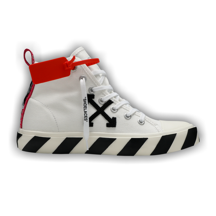 Off White Vulc Sneaker Mid White Black Goat