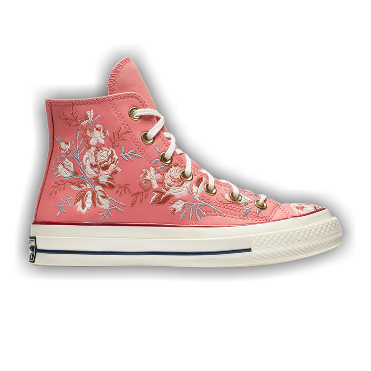 Buy Converse Wmns Chuck 70 High 'Floral Embroidery - Pink Coral