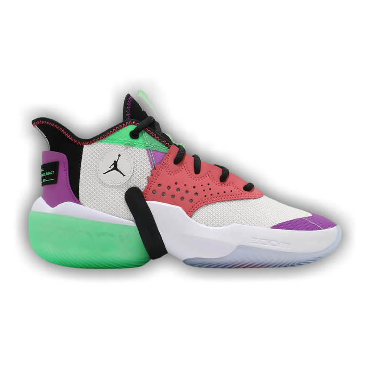グ*ー様 【新品未使用】jordan REACT ELEVATION PF Jordan React Elevation PF White Black Green Glow Men's