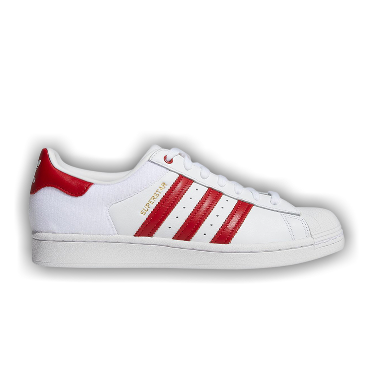 Superstars white and red top
