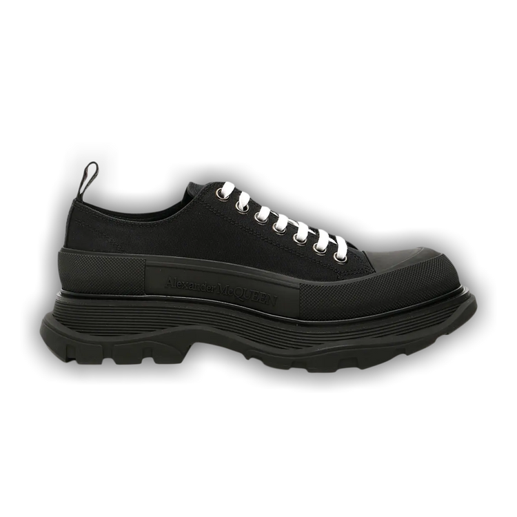Buy Alexander McQueen Tread Slick Lace Up 'Triple Black' - 604257