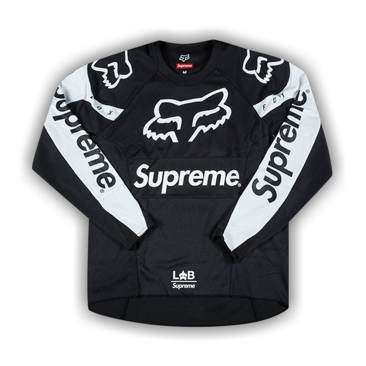 Supreme x Fox Moto Jersey 'Black' | GOAT