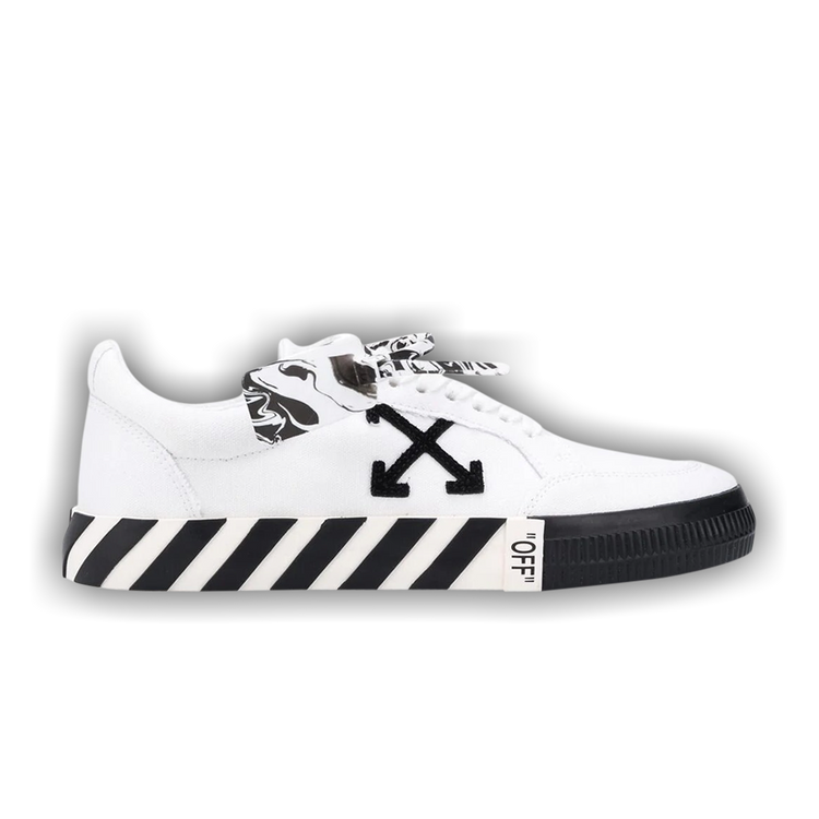 Size 13.0 Off-White Vulc Low 'White Black'