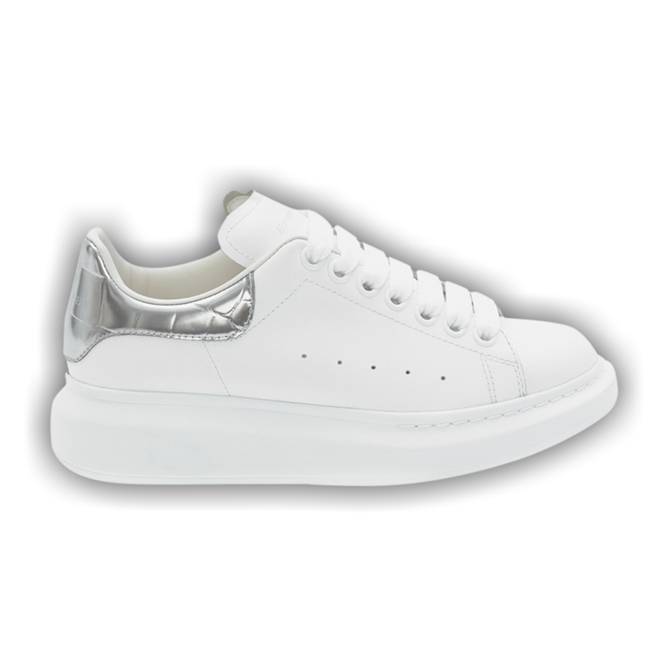 スニーカー ALEXANDER MCQUEEN OVERSIZE SNEAKERS WHITE/SILVER CROC Buy Alexander McQueen Oversized Sneaker 'Silver Crocodile