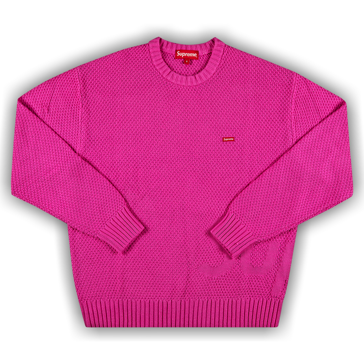 Buy Supreme Textured Small Box Sweater 'Pink' - FW20SK17 PINK