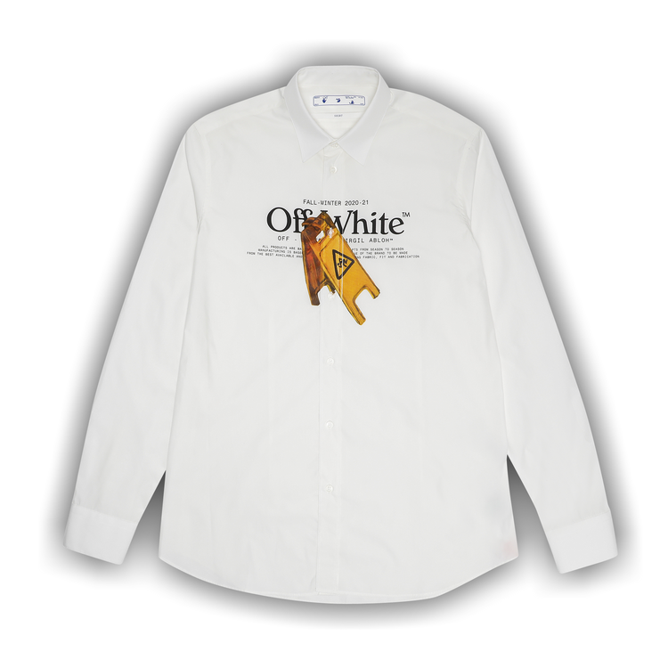 Size xl Off-White Pascal Wet Floor Print Shirt 'White/Yellow'