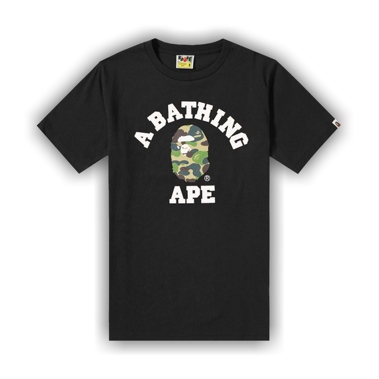 【A BATHING APE】 ABC CAMO COLLEGE TEE BKXGR 要在庫確認 A Bathing Ape ABC CAMO COLLEGE TEE White | BSTN Store