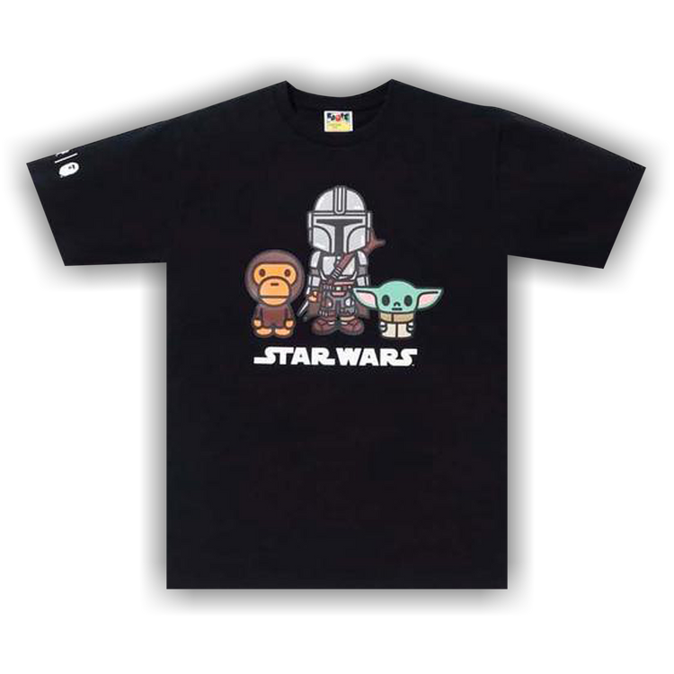 Buy BAPE x Star Wars x Baby Milo x The Child Mandolorian Tee