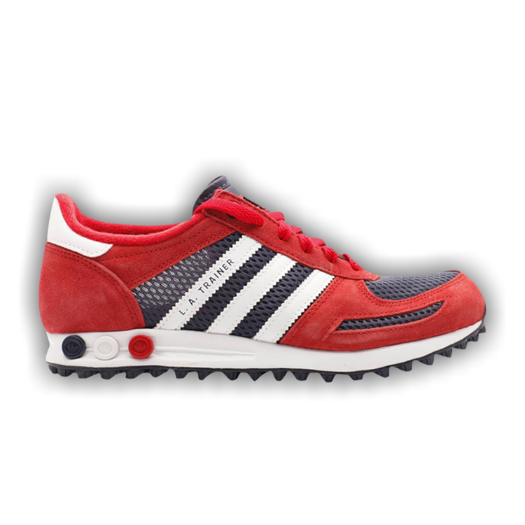 adidas gazelle silver green womens Vintage Adidas LA Trainer Sneakers Women's US 7.5 – dla dushy main image 0