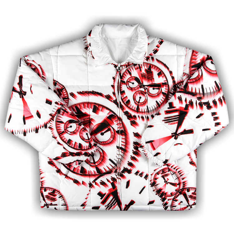 Supreme Watches Reversible Puffy Jacket 'White' | GOAT