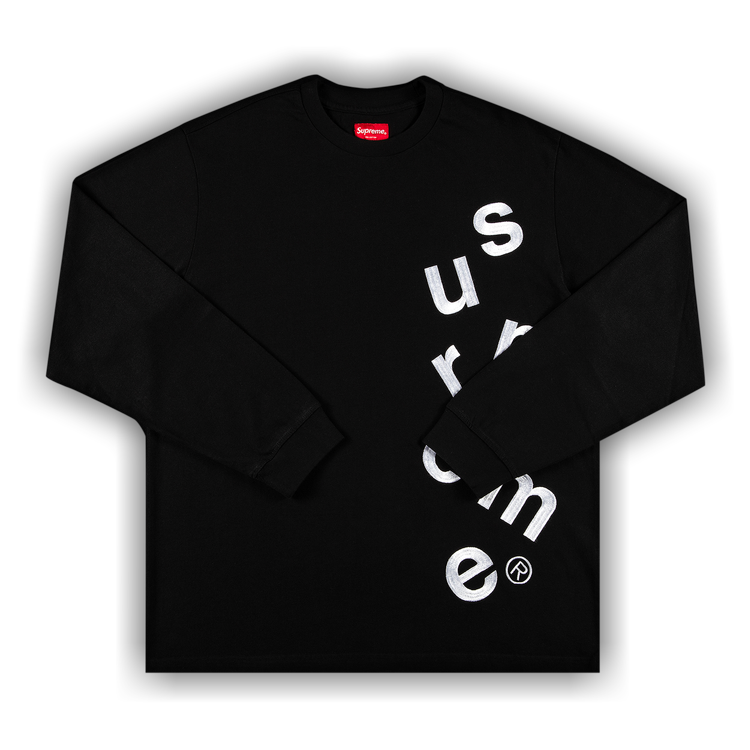 Buy Supreme Scatter Logo Long-Sleeve Top 'Black' - FW20KN72 BLACK | GOAT