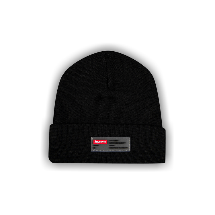 NEW Supreme New Era Cross Box Logo Beanie Black FW20 one
