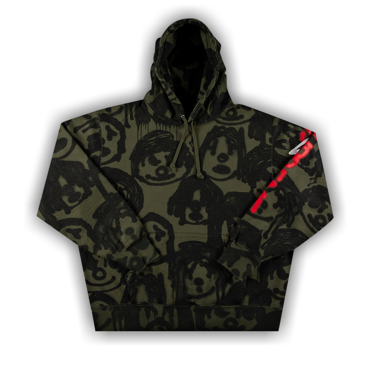 Buy Supreme x Yohji Yamamoto Hooded Sweatshirt 'Olive' - FW20SW23