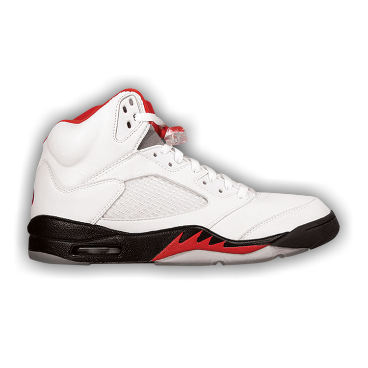 Air jordan 5 white and red outlet