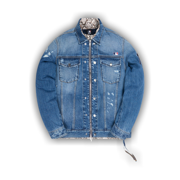 Buy Kith For Major League Baseball New York Yankees Laight Denim Jacket  'Navy' - KH1226 102 | GOAT