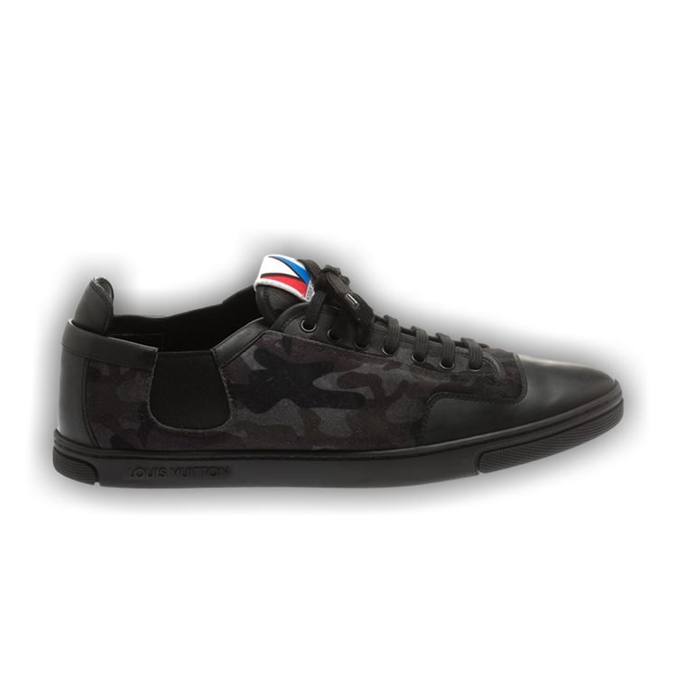 LOUIS VUITTON Calfskin Monogram Slalom Sneakers 9 9 Black 1259681