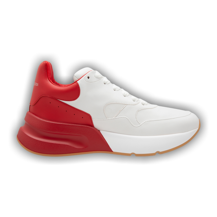 Buy Alexander McQueen Oversized Runner 'White Red' - 553683