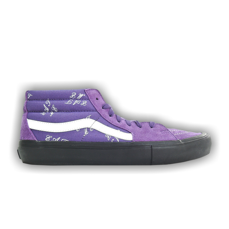 Buy Supreme x Vans Sk8-Mid Pro 'Eat Me - Purple' - VN000SJJJ9P | GOAT