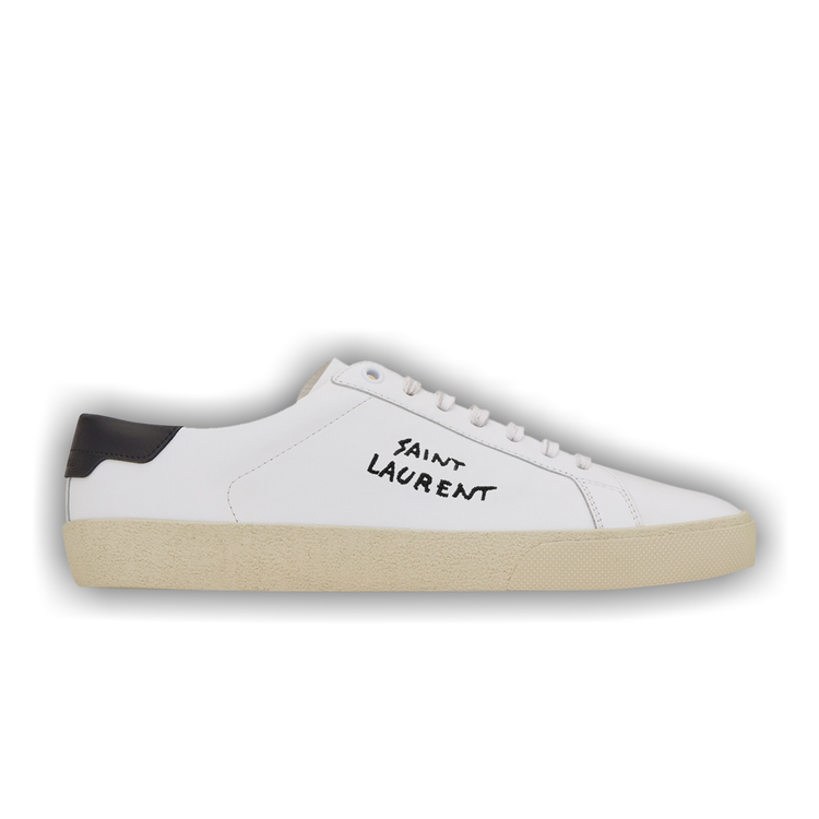 SAINT LAURENT☆クラシック ロゴステッチ スニーカー LADIES SAINT LAURENT Court Classic SL/06 logo-embroidered leather