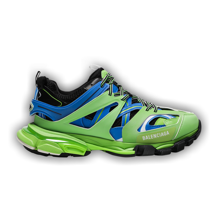 Balenciaga track sneakers blue and green clearance
