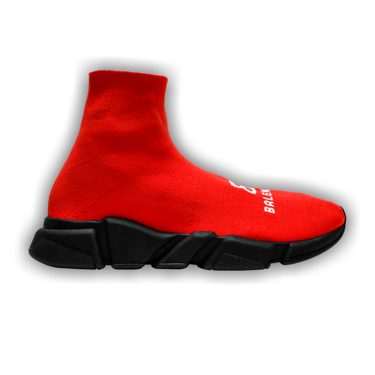 Balenciaga Recycled Speed Trainer Sneaker 'Red Black' Sz 39 / 6