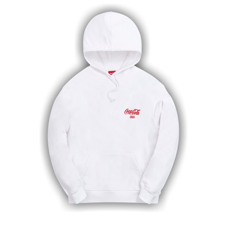 Buy Kith x Coca Cola Ribbon Logo Hoodie White KH2524 101